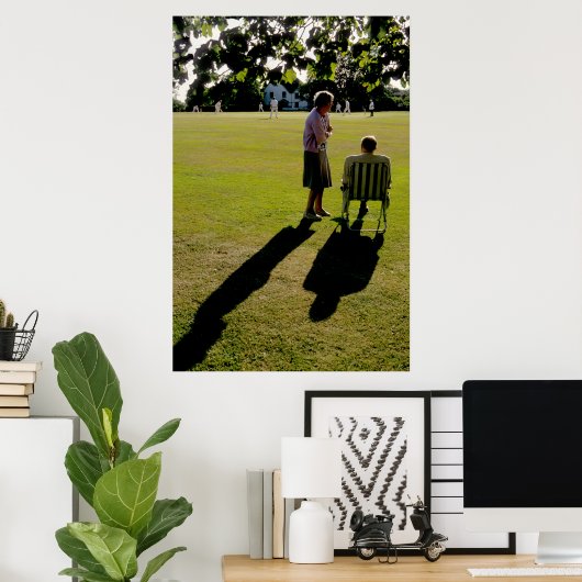 De cricket Match Poster (Thuiskantoor)