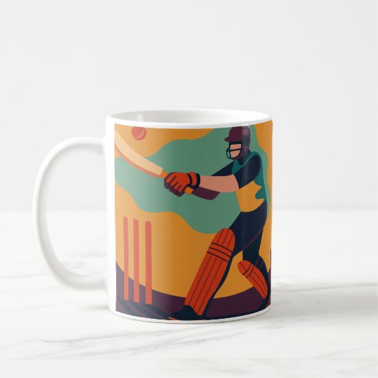 De cricketer koffiemok (Links)