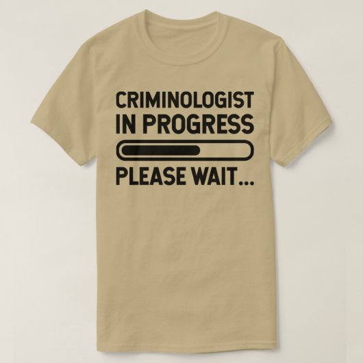 De criminoloog wacht even. t-shirt (Design voorkant)