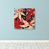 De Crimson Canopy Art Print van Beachside Designs (Insitu (Houten vloer))
