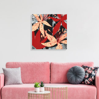 De Crimson Canopy Art Print van Beachside Designs