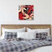 De Crimson Canopy Art Print van Beachside Designs (Insitu (Slaapkamer))