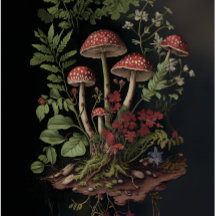 De Crimson Cluster Decoupage Papier