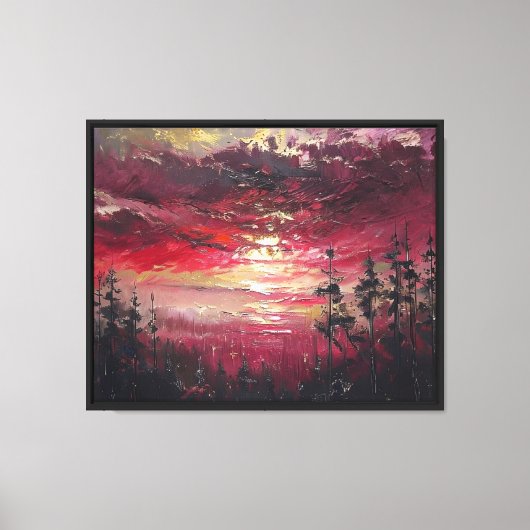 De Crimson Dawn Canvas Afdruk (Voorkant)