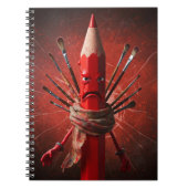 De Crimson Scribbler Notitieboek (Voorkant)