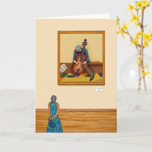 De criticus van de Kunst #2 Kaart (Gele Bloem)