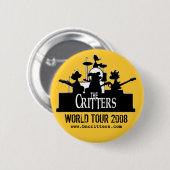 De Critters. concertknoppen Ronde Button 5,7 Cm (Voorkant /achterkant)