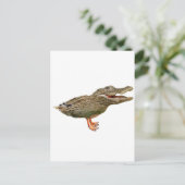 De crocoduck met voeten briefkaart (Staand voorkant)