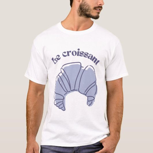 De croissant t-shirt (Voorkant)
