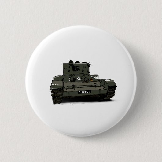 De Cromwell Cruiser Tank Ronde Button 5,7 Cm (Voorkant)