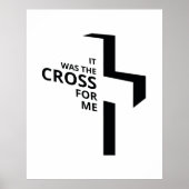 De cross-Final Say Gospel Gezegden Aesthetic Chris Poster (Voorkant)