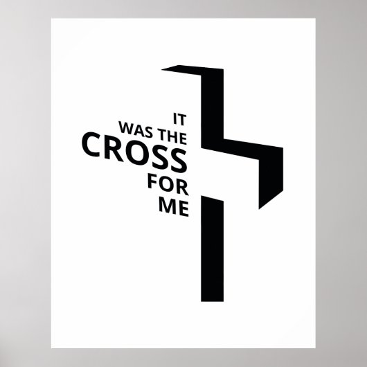 De cross-Final Say Gospel Gezegden Aesthetic Chris Poster (Voorkant)
