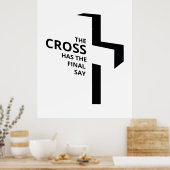 De cross-Final Say Gospel Gezegden Aesthetic Chris Poster (Keuken)