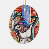 DE CRUCIFIXIE KERAMISCH ORNAMENT (Rechts)