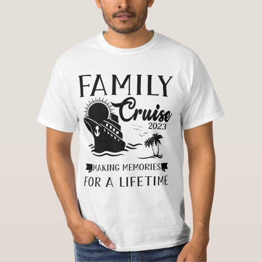 De cruise 2023 van de familie maakt herinneringen  t-shirt (Voorkant)