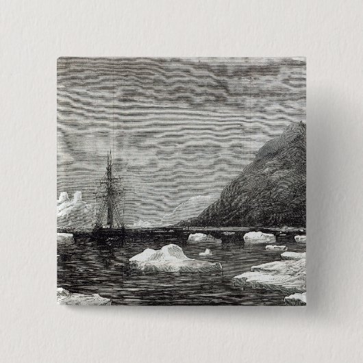 De cruise van de Pandora Vierkante Button 5,1 Cm (Voorkant)