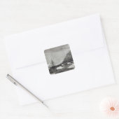 De cruise van de Pandora Vierkante Sticker (Envelop)