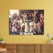 De Cry van de Palleter die verklaart was op Canvas Afdruk (Insitu (Woonkamer))