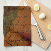 De Cry van de Peacock Theedoek (Quarter Fold)