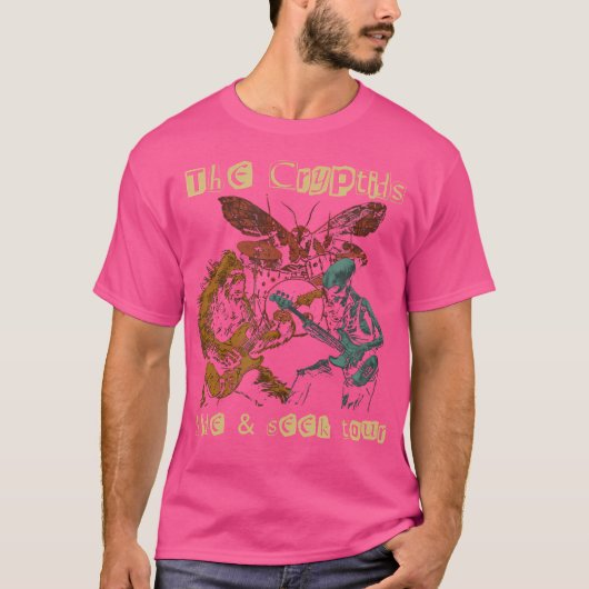 De Cryptids Hide Seek Tour Cryptidbigfoot Mothma T-shirt (Voorkant)
