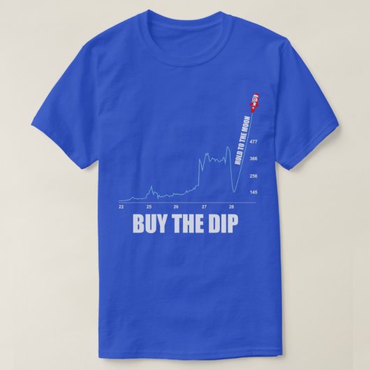 De Crypto Greep van de investering aan de maan koo T-shirt (Design voorkant)