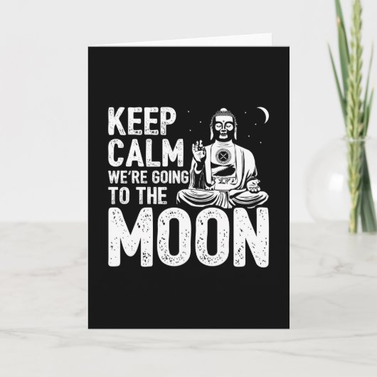 De Cryptocurrency van XRP aan de maan houdt Calm C Kaart (Voorkant)