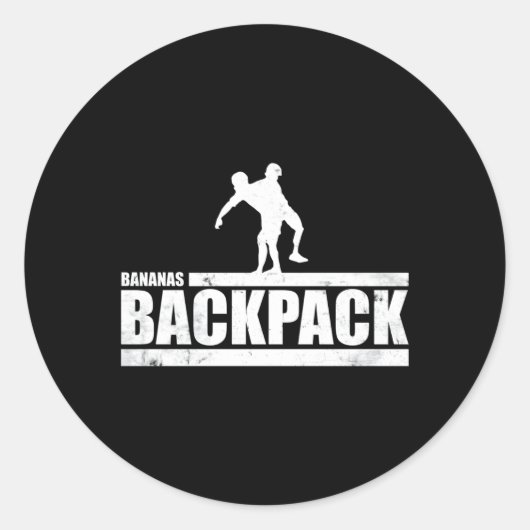 De Ct Challenge Bananas-rugzak Ronde Sticker (Voorkant)