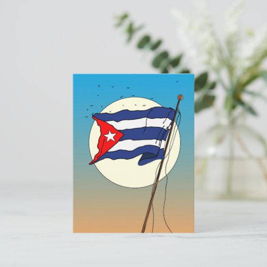 De Cubaanse revolutie! Feestdagenkaart (Staand voorkant)