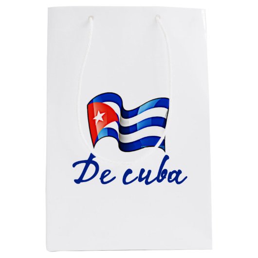 De Cubaanse vlag 🇨 Medium Cadeauzakje (Voorkant)
