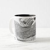 De Cuckoo Tweekleurige Koffiemok (Voorkant links)