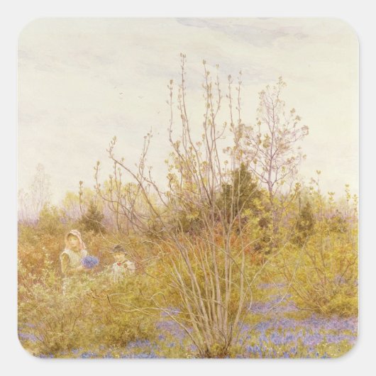 De Cuckoo Vierkante Sticker (Voorkant)