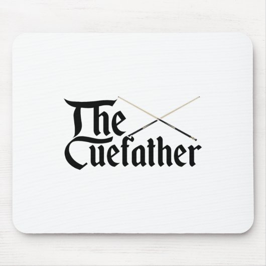 De Cuefather Billard Snooker Pool Billardplayer C Muismat (Voorkant)