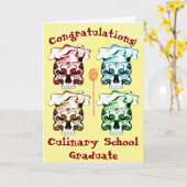 De culinaire Schedels van de Chef-kok van de Kaart (Gele Bloem)