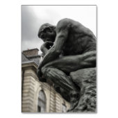 De culptuur van Thinker Rodin Paris Kaart (Voorkant)