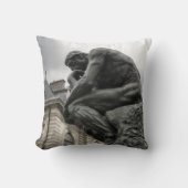 De culptuur van Thinker Rodin Paris Kussen (Voorkant)