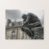 De culptuur van Thinker Rodin Paris Legpuzzel (Horizontaal)