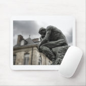 De culptuur van Thinker Rodin Paris Muismat (Met muis)