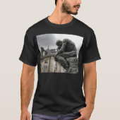 De culptuur van Thinker Rodin Paris T-shirt (Voorkant)