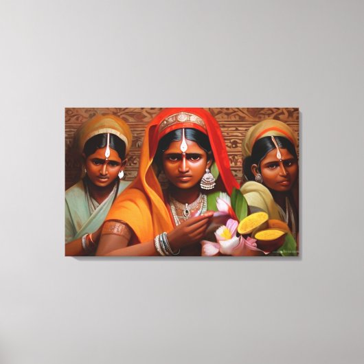 De cultuur van India Canvas Afdruk (Voorkant)