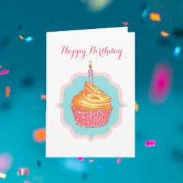 De Cupcake Gepersonaliseerde Kaart van de