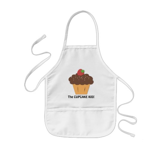 De Cupcake-Kind Sweet Apron Kinder Schort (Voorkant)