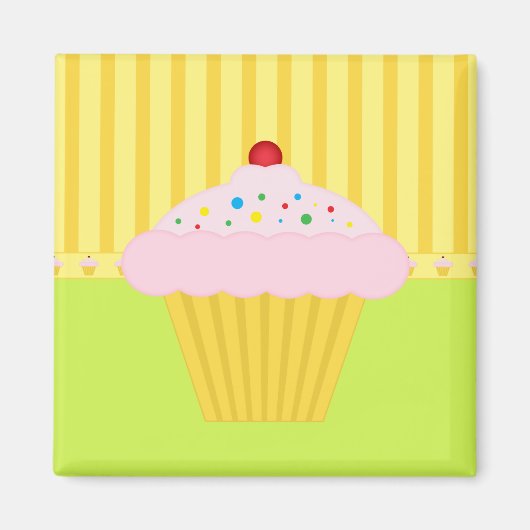 De Cupcake magneet (Voorkant)