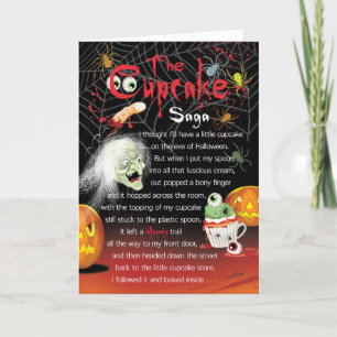 De Cupcake Saga, Halloween Poem Kaart