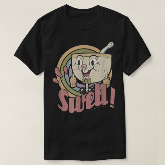 De Cuphead Show Bowlboy Swell! Poster T-shirt (Design voorkant)