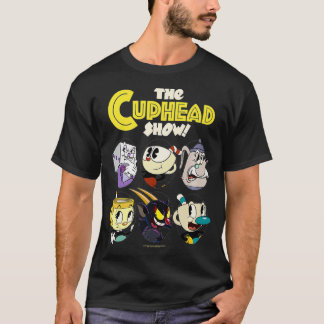 De Cuphead Show Group Poster Logo Premium T-shirt
