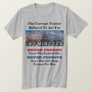 De curator weigerde 187 minuten te handelen t-shirt