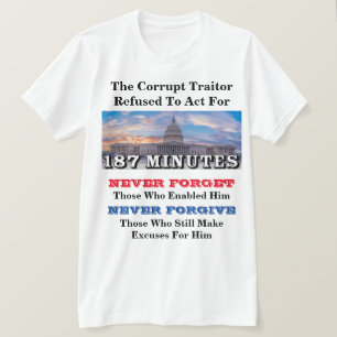 De curator weigerde 187 minuten te handelen t-shirt