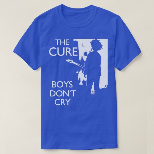 De Cure Boys huilen niet T-shirt (Design voorkant)