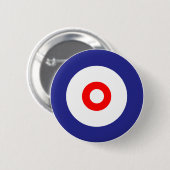 De curling ronde button 5,7 cm (Voorkant /achterkant)