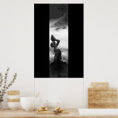 De curseur hierboven, de droom hieronder poster (Keuken)